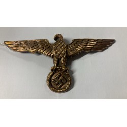 Kriegsmarine World War II Tropical Helmet Brass Emblem