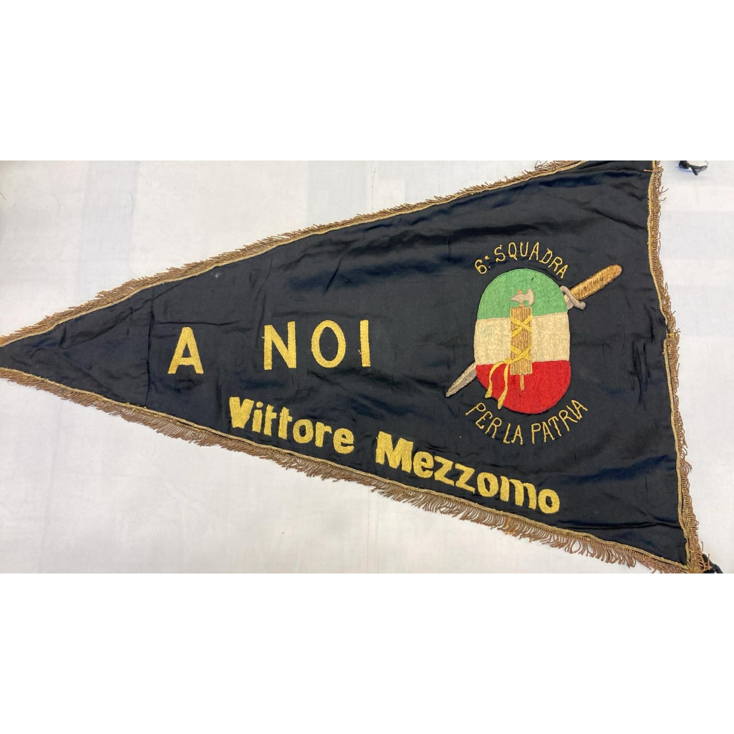 Flame Pennant March on Rome 6th Team "LA SERENISSIMA" "A NOI", splendid flame of a fascist team