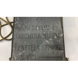 Scatola contenitore per una maschera antigas polivalente italiana 1a Guerra Mondiale