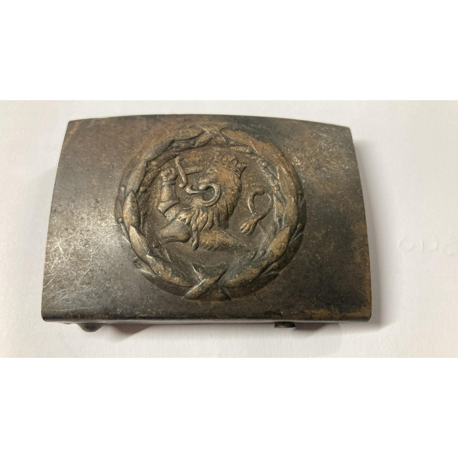 Finnish Army World War II troop buckle, iron