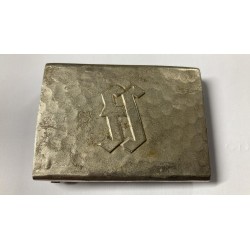 Fibbia per cintura "Freikorps Sudetenland" del Protettorato tedesco SS "FS", rara, in eccellenti condizioni