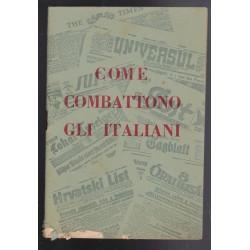 Libro opuscolo Come Combattono gli Italiani
