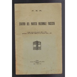 Statutenbuch der Nationalen Faschistischen Partei 1930