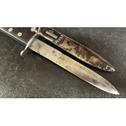 M35 dagger "CHI OSA VINCE" 4th Div CCNN 3 January with motto