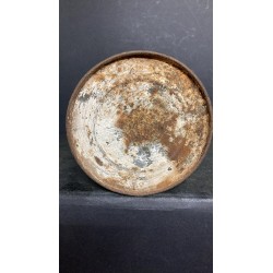 German WWII gas mask container, camouflage, tall model