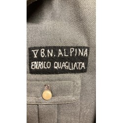 M40 jacket modified into an M44 for the 5th E. Quagliata Black Alpine Brigade