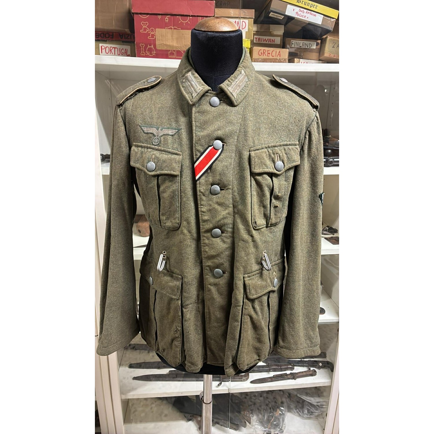 M40 WH Jacke Wunderschöne deutsche Armee-Truppenjacke aus dem Zweiten Weltkrieg