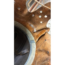 Selten! Deutscher M40-Helm, nordafrikanische Farbgebung