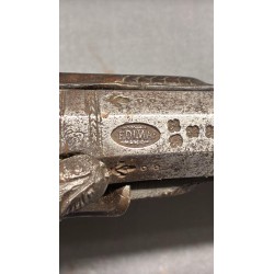 Engraved muzzle-loading pistol