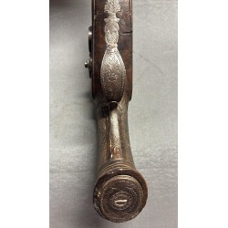 Engraved muzzle-loading pistol