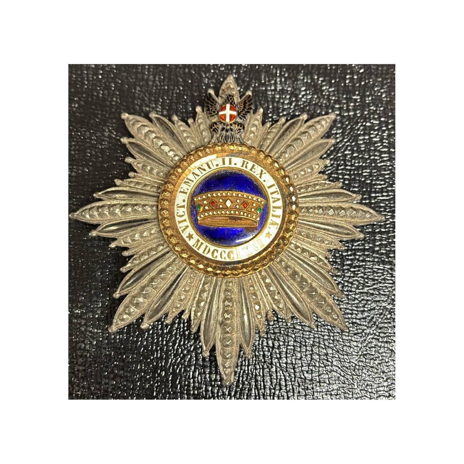 Stunning Knight Grand Cross of the Order of the Crown of Italy plaque, made by Cravanzola