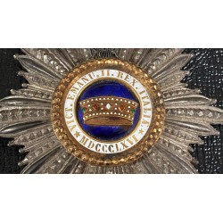 Stunning Knight Grand Cross of the Order of the Crown of Italy plaque, made by Cravanzola