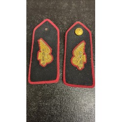 A pair of italian colonial shoulder boards for a Railway Fascist Militia Officer