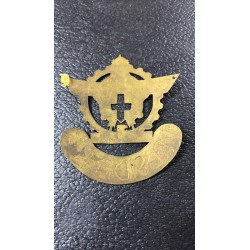 Rare perforated metal badge for Motorcycle Club President from the 1930s/1940s