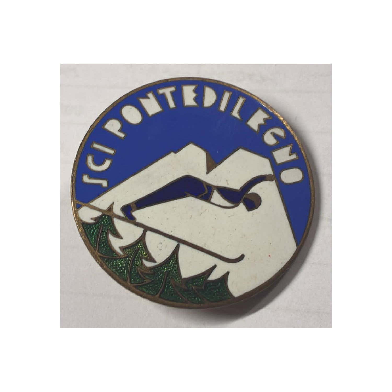 Bellissimo distintivo sportivo Sci Ponte di Legno