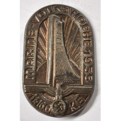 Tinnie commemorativo "Marine-Volkswoche" tenutasi a Kiel nel 1935.