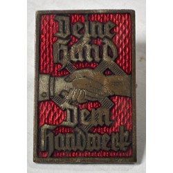 Original badge, Association of German Craftsmen in the NSDAP (German Nazi Party).