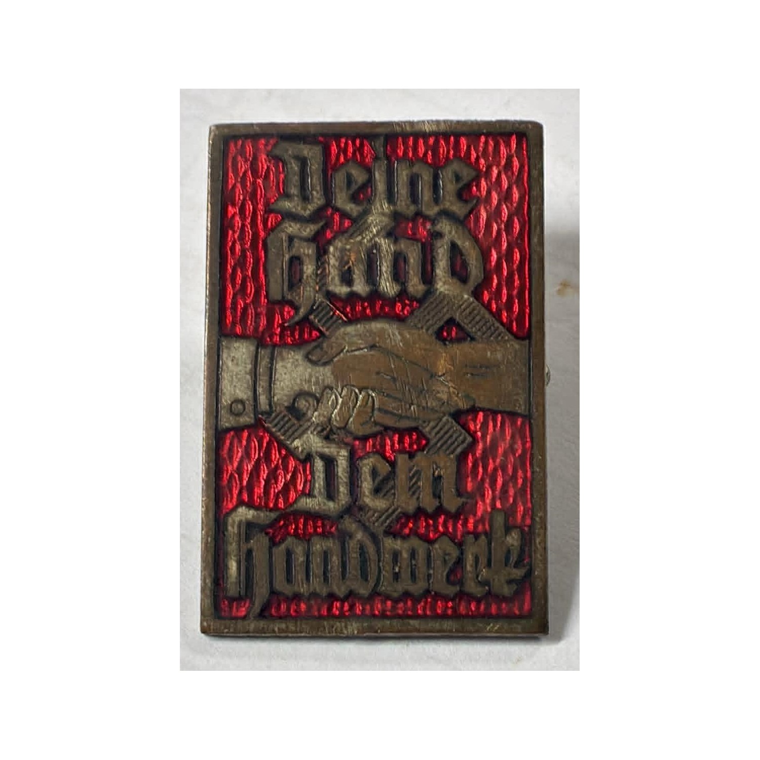 Originales Abzeichen des Verbandes Deutscher Handwerker in der NSDAP (Nationalsozialistische Deutsche Arbeiterpartei