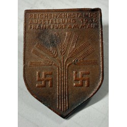 Leather tinnie "Reichsnährstands Ausstellung 1936 Frankfurt"