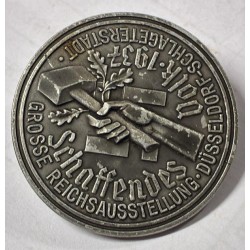 Tinnie commemorativo  della Grande Esposizione del Reich "Popolo al Lavoro" (Reichsausstellung Schaffendes Volk)
