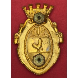 Fregio in ottone dorato Citta' di Gallipoli anni 30/40