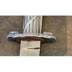 FIDELITER-Dolch, leichte Ausführung, Aluminiumgriff.