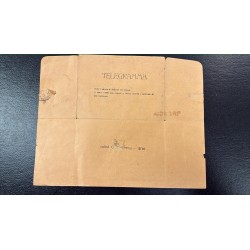Interesting document, telegram sent by Gabriele d'Annunzio to his trusted photographer, Dante Bravo