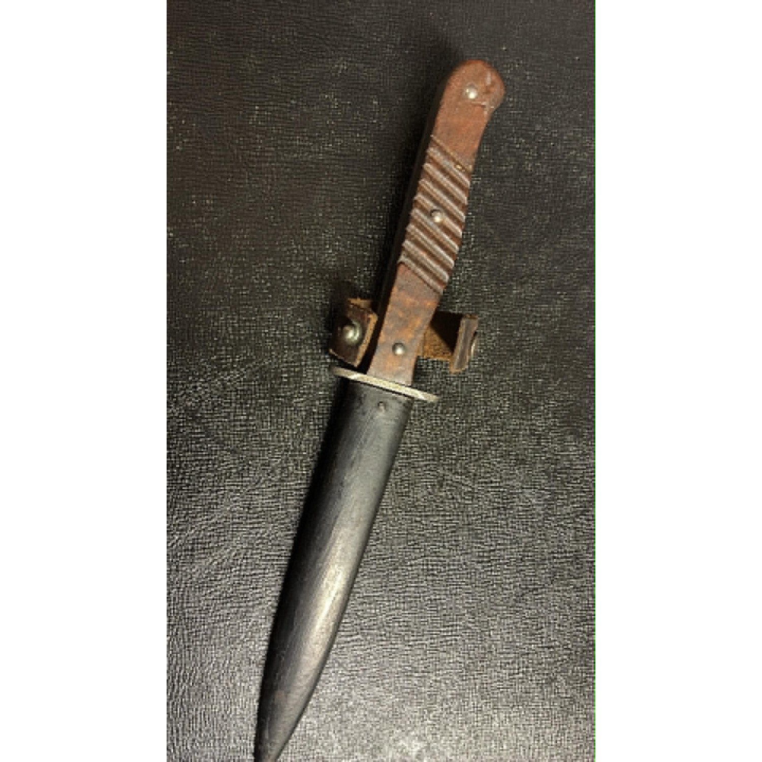 German WW1 Trench Knife combat knife marked ERN Wald, Rheinl with original sheath