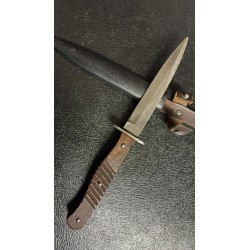 German WW1 Trench Knife combat knife marked ERN Wald, Rheinl with original sheath