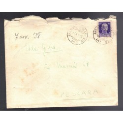 Busta e lettera viaggiata Moschettieri del Duce