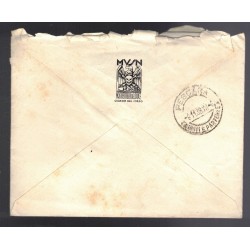Busta e lettera viaggiata Moschettieri del Duce