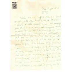 Busta e lettera viaggiata Moschettieri del Duce