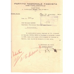 Originalautogramm von Achille Starace