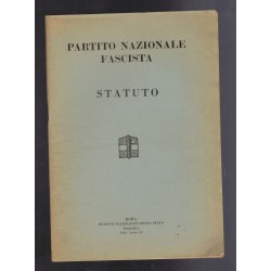 Statute of the National Fascist Party, 1933, 66-page booklet, softcover.