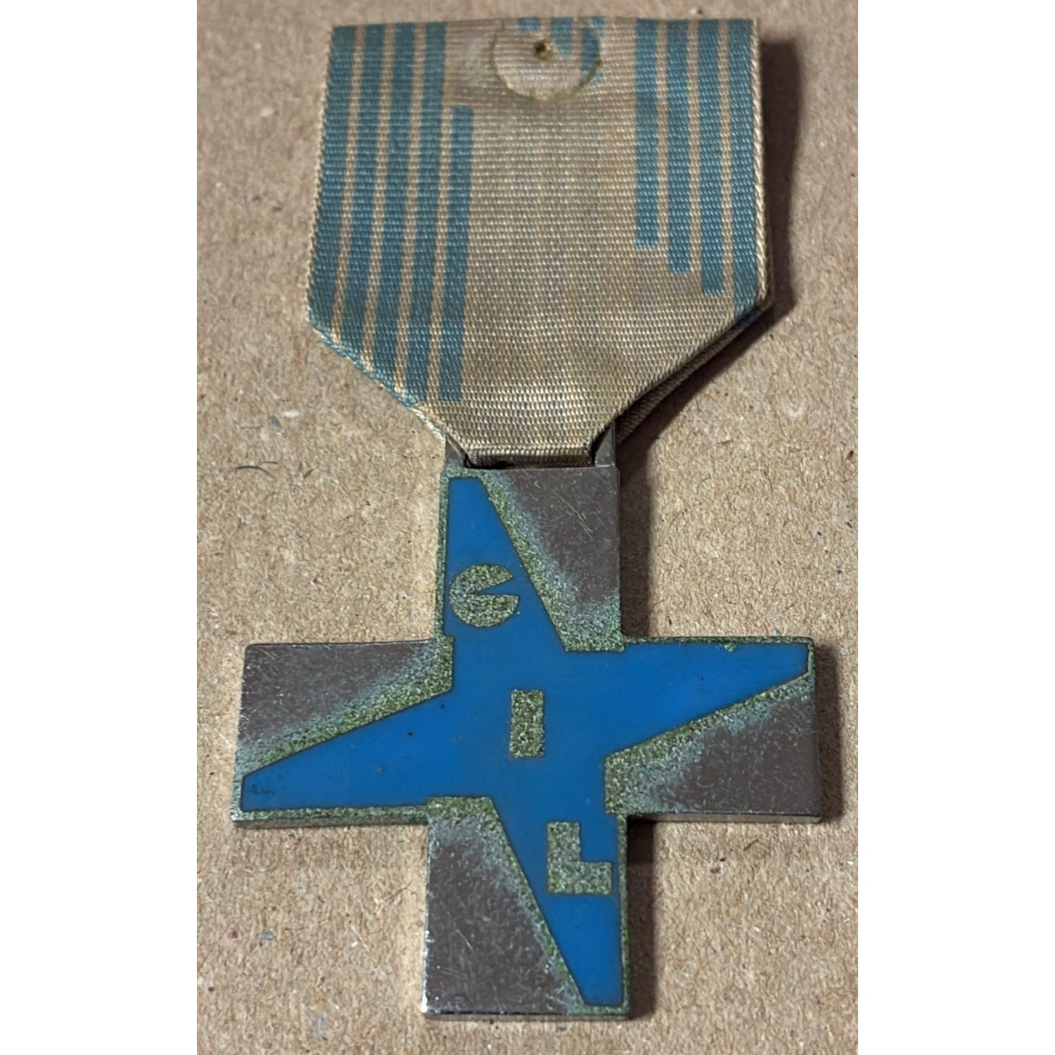Large blue GIL Cross Medal