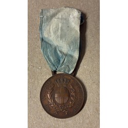 Ungravierte Militärverdienstmedaille aus Bronze, Johnson-Modell
