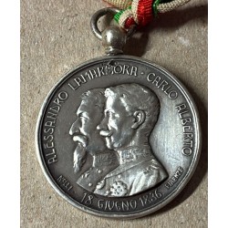 Beautiful silver medal 7th Bersaglieri Regiment 3 November 1860