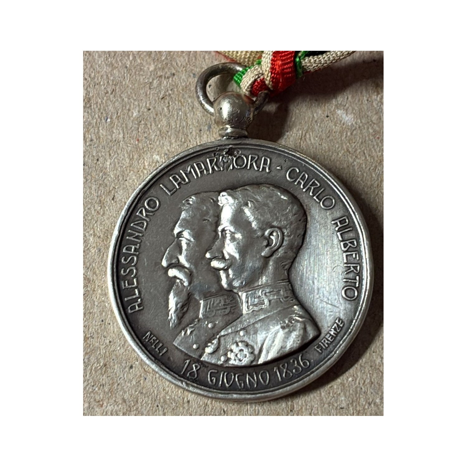 Wunderschöne Silbermedaille des 7. Bersaglieri-Regiments, 3. November 1860