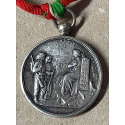 Wunderschöne Silbermedaille des 7. Bersaglieri-Regiments, 3. November 1860