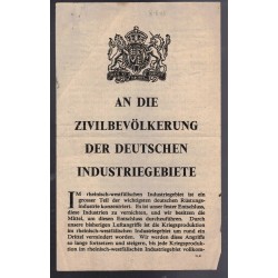 Britisches Propagandablatt aus dem Zweiten Weltkrieg, Code G.41, verteilt im Juli/August 1943