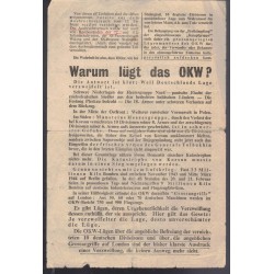 Volantino di propaganda alleata della Seconda Guerra Mondiale, catalogato come "G 10", che descrive la battaglia di Korsun