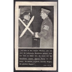 This document is an Allied propaganda leaflet from World War II entitled "Die erste Diktatur gestürzt"