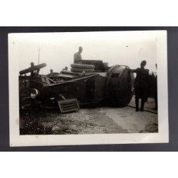 Lotto di due foto di autoblindo Regio Esercito Italiano Ansaldo 1915