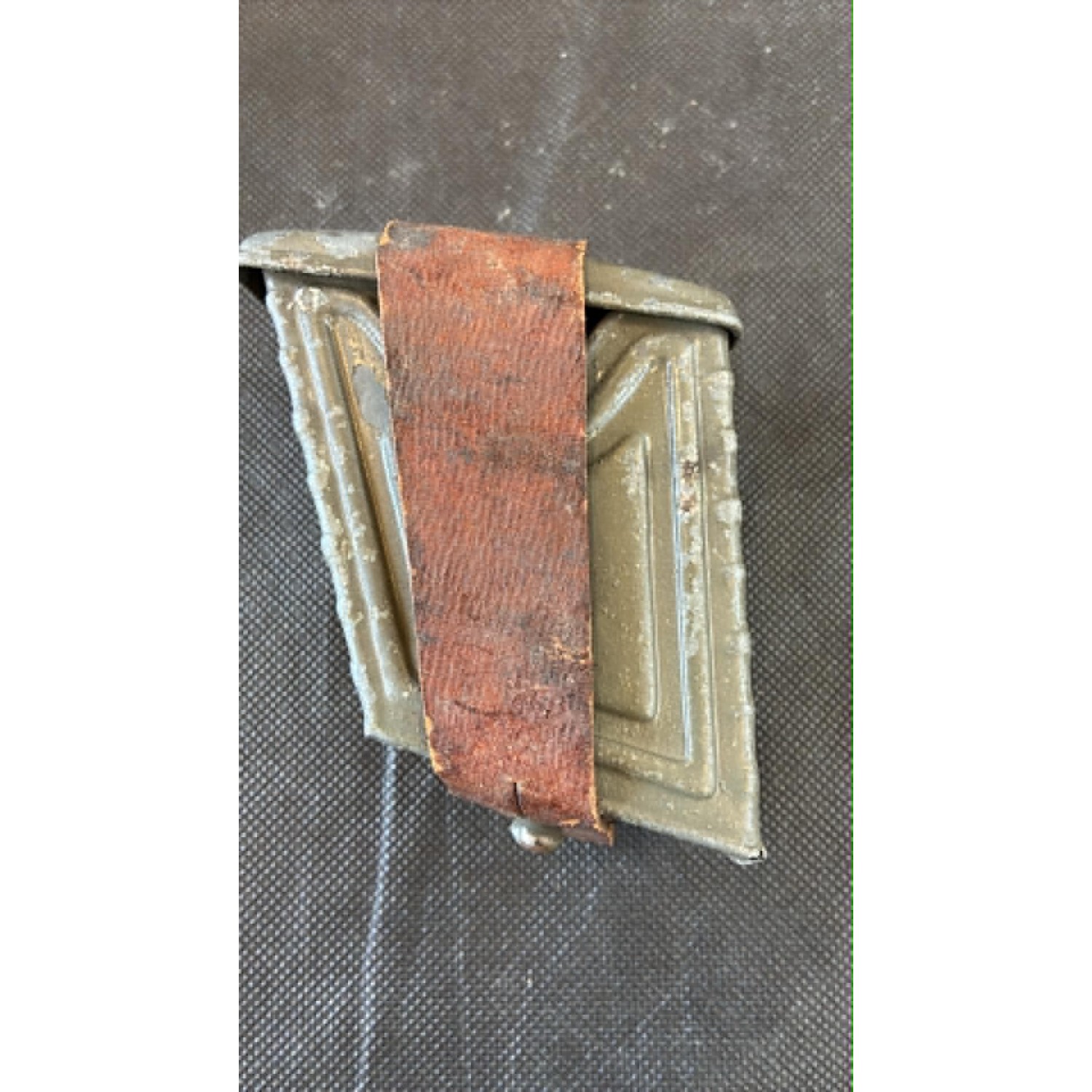Rare Austro-Hungarian "Ersatz" metal ammunition pouch (model M95) from World War I,