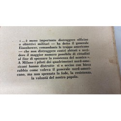 Pubblicazione edita durante la Repubblica Sociale Bombardamenti su Milano