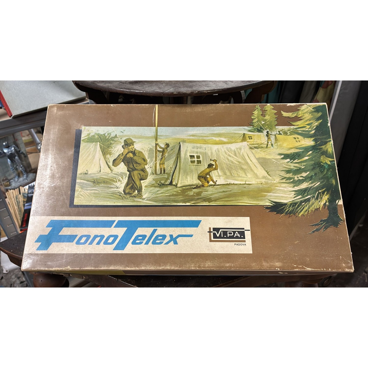 Giocattolo d epoca anni 60
FonoTelex . Coppia di walkie talkie a batteria