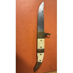 Coltello a serramanico in bronzo e osso prima guerra mondiale