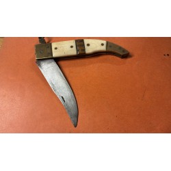 Coltello a serramanico in bronzo e osso prima guerra mondiale