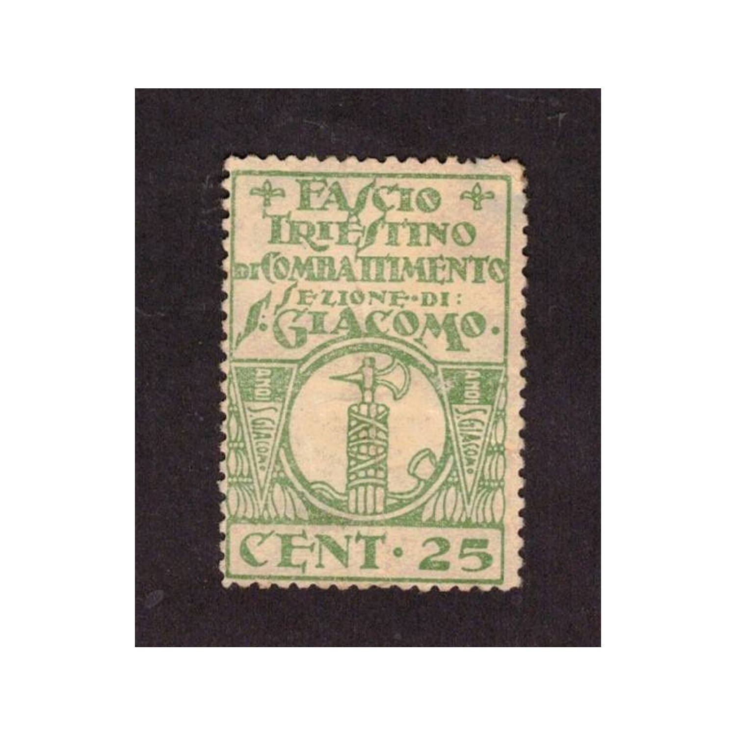 Briefsiegel der Kampfgruppe San Giacomo von Triest 1919/1922