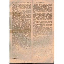 Volantino di propaganda monarchica antifascista post Luglio 1943